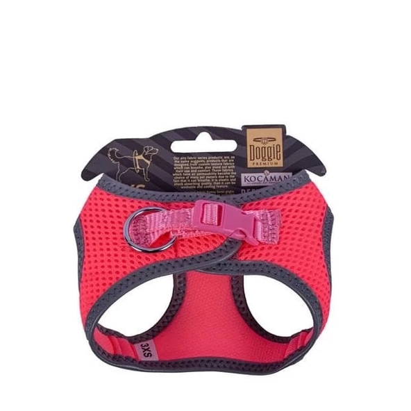 Doggie Havalı Dokuma Reflektör Küçük Irk Köpek Göğüs Tasması Xxxsmall Pembe 22-26 Cm - 2