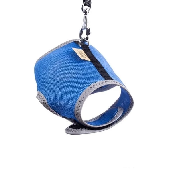 Cattie Havalı Dokuma Kedi Göğüs ve Gezdirme Takımı Small Royal Mavi 1x20-30 Cm - 3