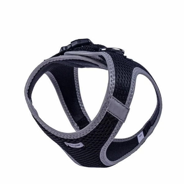 Doggie Havalı Dokuma Reflektör Küçük Irk Köpek Göğüs Tasması Small Siyah 32-38 Cm - 5