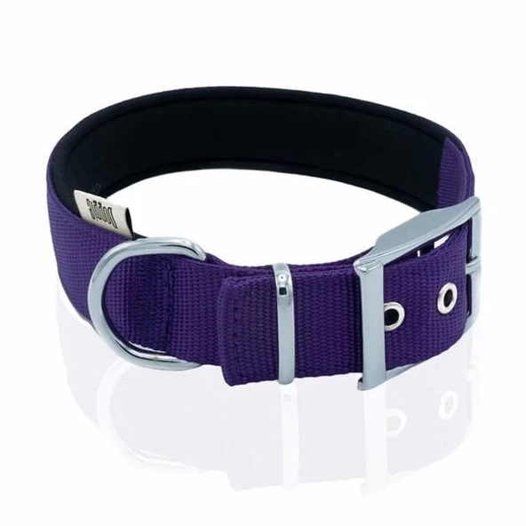 Doggie Elit Dokuma Köpek Boyun Tasması Medium Mor 3x42-50 Cm - 4