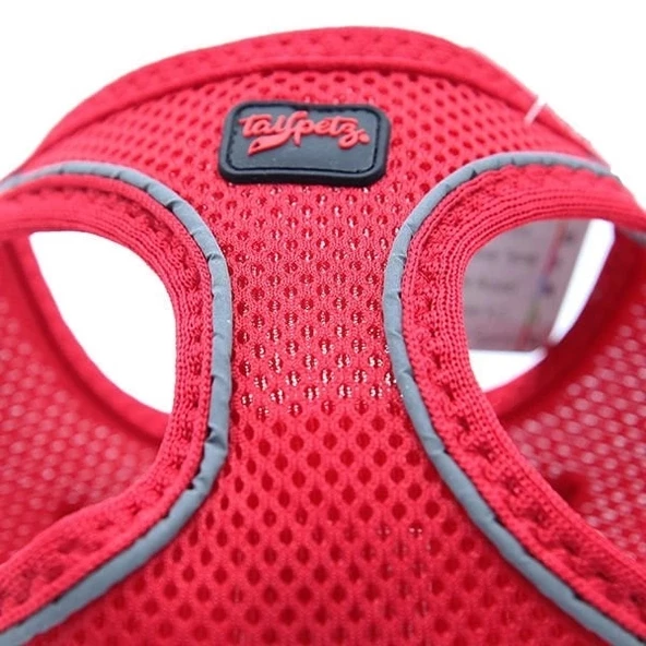 Tailpetz Air Mesh Harness Köpek Göğüs Tasması Xxsmall Kırmızı 24-28x28-32 Cm - 2