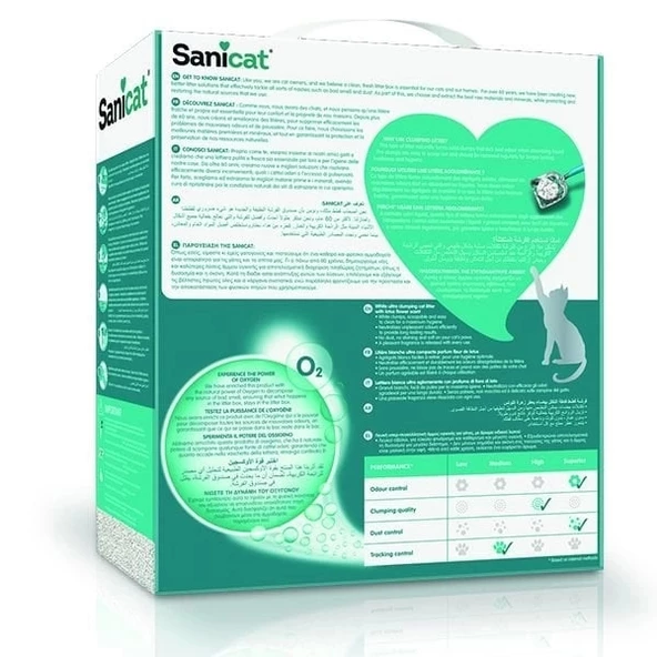 Sanicat Active White Lotus Çiçeği Kokulu Doğal Kedi Kumu 6 Lt - 2