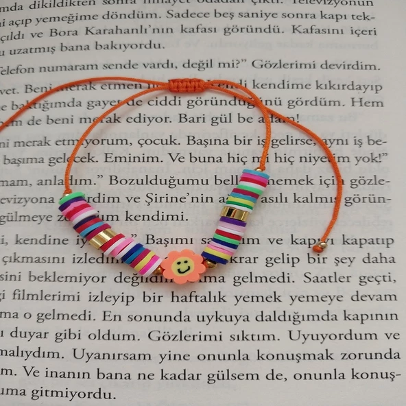 El Yapımı Fimo Papatya Bileklik - 8