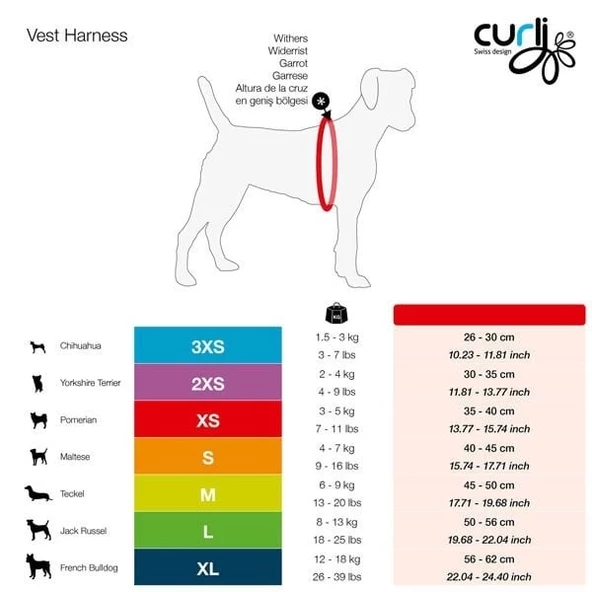 Curli Vest Air-Mesh Köpek Göğüs Tasması Kahverengi Xxxsmall 26-30 Cm - 2