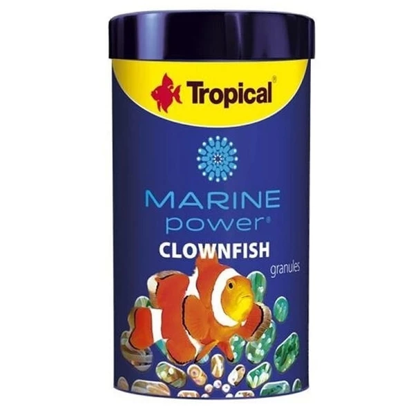 Tropical Marine Power Clownfish Granules Palyanço ve Deniz Balıkları için Balık Yemi 100 Ml 65 Gr