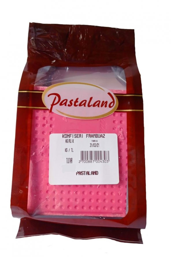 PASTALAND FRAMBUAZLI KONFİSERİ ÇİKOLATA 430 gr - 2