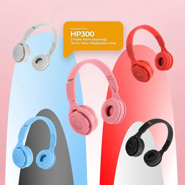 Kablosuz Kafaüstü Kulaklık Bluetooth Wireless 5.0V Mikrofonlu HD Ses Siyah Renk - 3