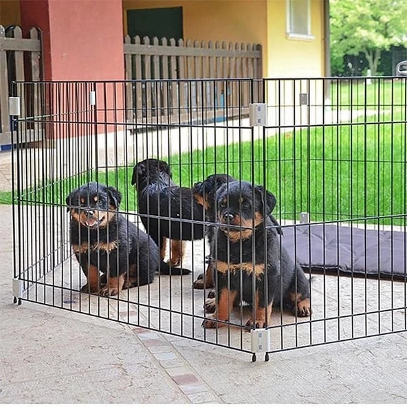 Ferplast Metal Köpek Eğitim Kafesi Siyah 80x80x62 Cm - 3