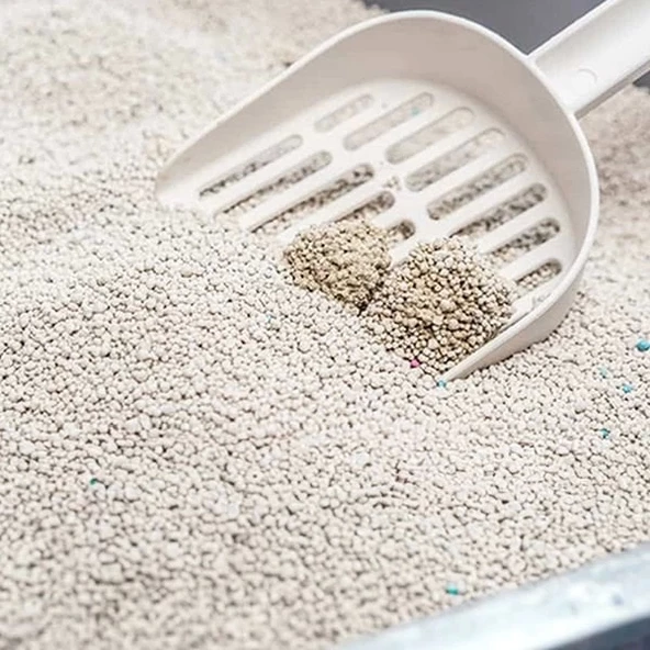 Moderna Dar Aralıklı Kedi Kumu Küreği Sarı 10x28 Cm - 2