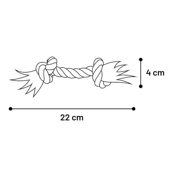 Flamingo İki Düğümlü Diş İpi Köpek Oyuncağı Small 22 Cm - 3