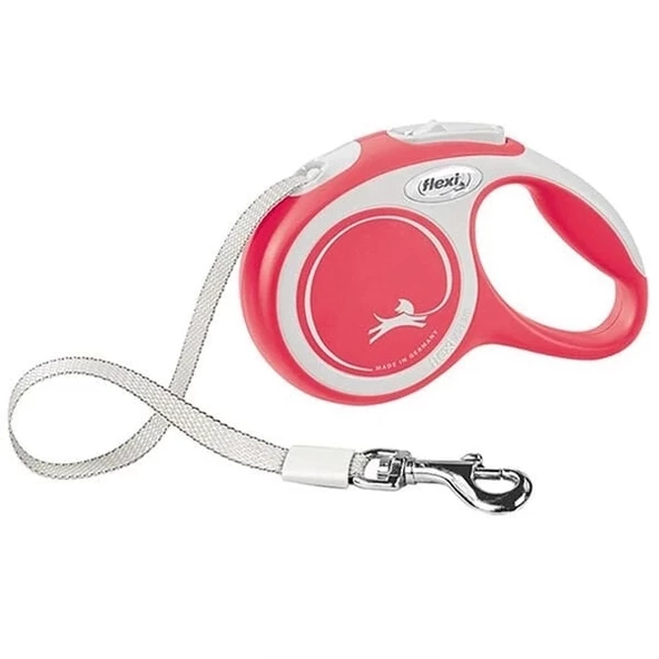 Flexi New Comfort Şerit Otomatik Köpek Gezdirme Tasması Xsmall Kırmızı 3 Mt - 1