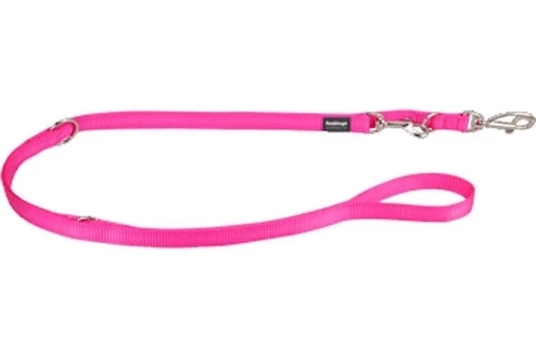 Red Dingo Multi Klasik Köpek Çok Amaçlı Uzatma Tasması Pembe 20 Mm