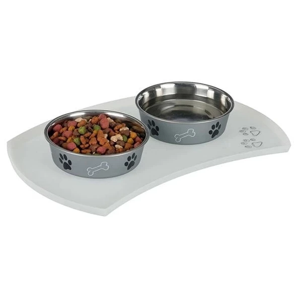 Trixie Kedi ve Köpek Silikon Servis Altlığı Şeffaf 51x27 Cm - 2