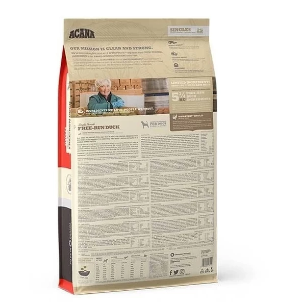 Acana Free-Run Duck Tahılsız Ördekli Yetişkin Köpek Maması 11.4 Kg - 2