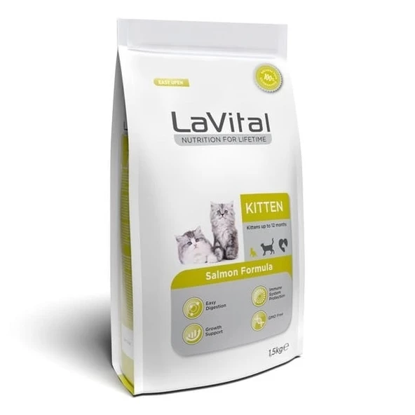 Lavital Kitten Somonlu Yavru Kedi Maması 1.5 Kg - 2