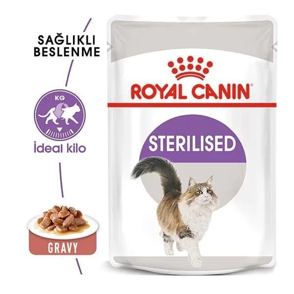 Royal Canin Sterilised Gravy Pouch Kısırlaştırılmış Kedi Maması 85 Gr - 2
