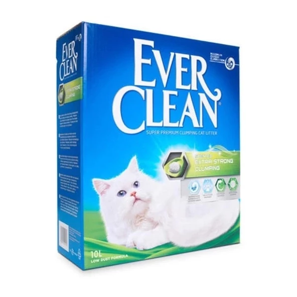 Ever Clean Extra Strong Kokulu Topaklanan Kedi Kumu 10 Lt - 2