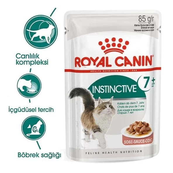 Royal Canin İnstinctive +7 Pouch Yaşlı Konserve Kedi Maması 85 Gr - 2