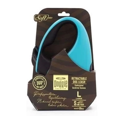 Doggie Soft Otomatik Köpek Uzatma Tasması Large Açık Mavi 50 Kg 5 Mt - 2