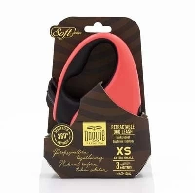 Doggie Soft Otomatik Köpek Uzatma Tasması Xsmall Pembe 12 Kg 3 Mt - 2