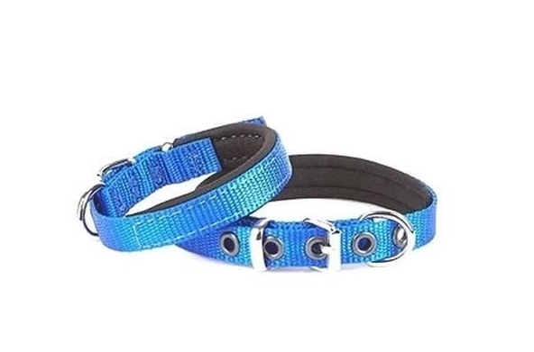 Doggie Comfort Dokuma Köpek Boyun Tasması Small Mavi 1.5x20-25 Cm - 1