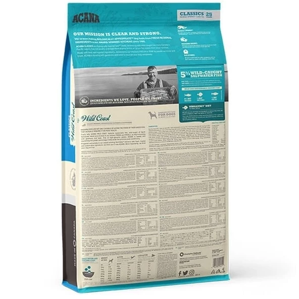 Acana Classics Wild Coast Tahılsız Balık Sebzeli Yetişkin Köpek Maması 11.4 Kg - 2