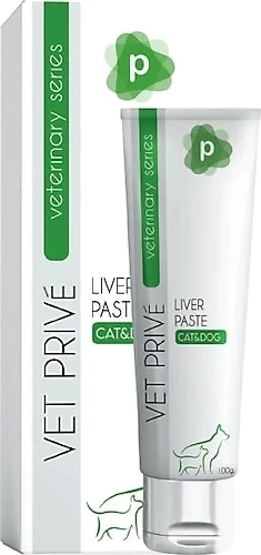 Vet Prive Veterinary Liver Pasta Kedi ve Köpekler için Karaciğer Desteği Malt Macunu 100 Gr