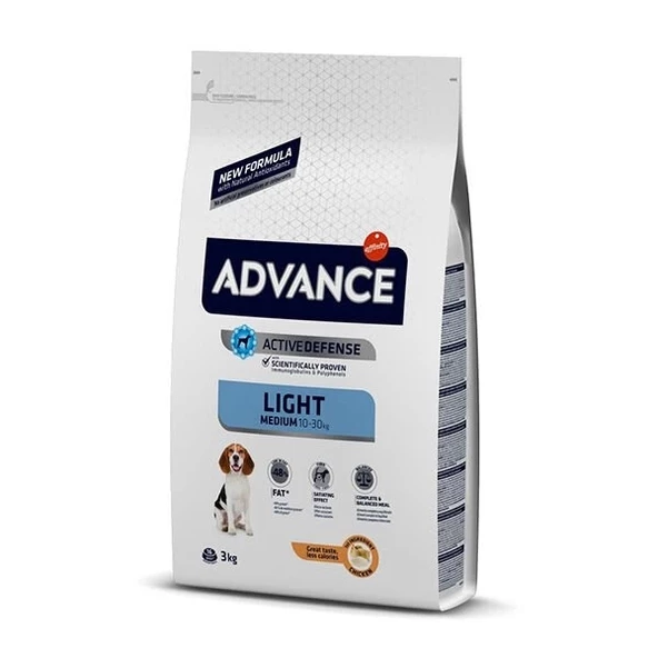 Advance Light Medium Tavuklu Orta Irk Diyet Köpek Maması 3 Kg