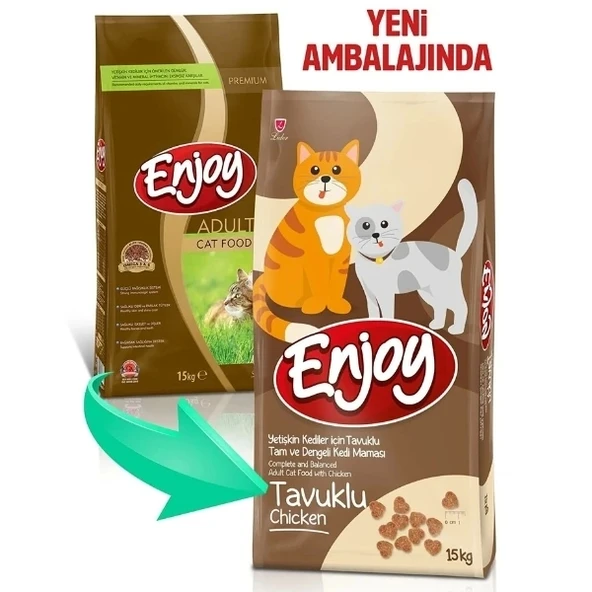 Enjoy Tavuklu Yetişkin Kedi Maması 10 Kg - 2
