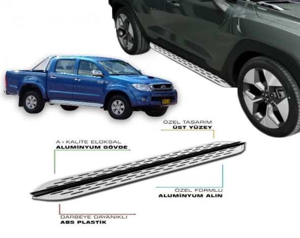 TOYOTA HILUX 7 2006 2007 2008 2009 2010 2011 2012 2013 2014 2015 YAN BASAMAK ürün görseli 1