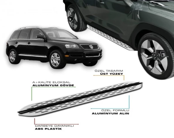 VOLKSWAGEN TOUAREG 2002 2003 2004 2005 2006 2007 2008 2009 2010 2011 2012 2013 2014 2015 2016 2017 2018 YAN BASAMAK ürün görseli 1