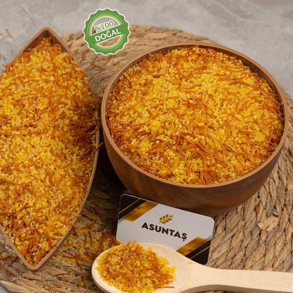 ASUNTAŞ Kavrulmuş Tel Şehriyeli Karışık Bulgur Vakumlu Paket 1kg