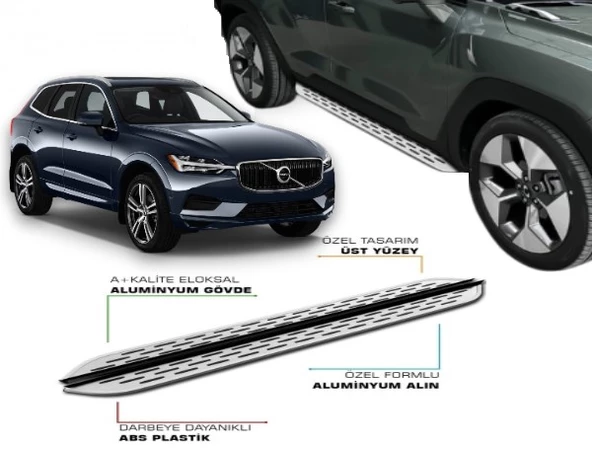 VOLVO XC60 2017 2018 2019 2020 2021 2022 2023 2024 2025 YAN BASAMAK ürün görseli 1