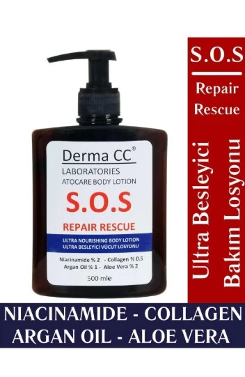 DERMA BEAUTY VÜCUT BAKIM LOSYONU & CC S.O.S. LABORATORIES BODY LOTION 500ML - 1