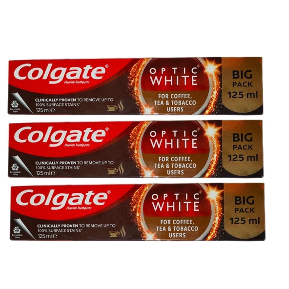 Colgate White Kahve, Çay ve Tütün Kullanıcıları Için Süper Clean Black Diş Fırçası 1 Adet + 3 Ad Macun 125ml - 2