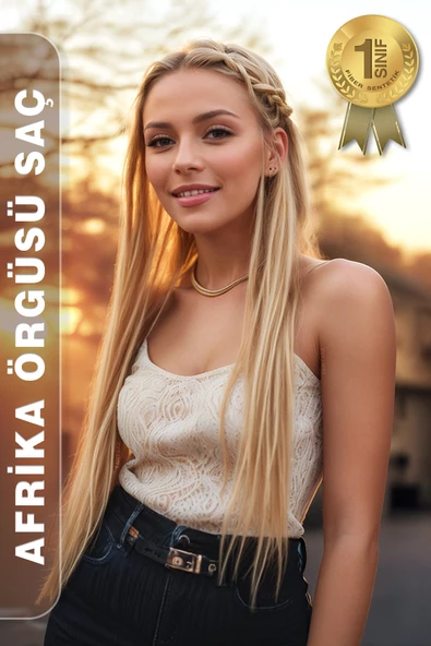 Afrika Zenci Örgüsü Rasta Ve Box Braid için Sentetik Saç - Balköpüğü