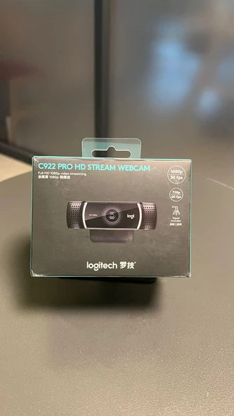 Logitech C922 Full HD 1080p Yayıncılar için Profesyonel Web Kamerası - Siyah(OUTLET)
