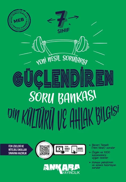 Ankara 7. Sınıf Din Kültürü ve Ahlak Bilgisi Güçlendiren Soru Bankası