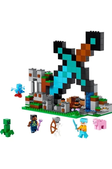 LEGO ® Minecraft® Kılıç Üssü 21244 - 8 Yaş ve Üzeri Çocuklar için Oyuncak Yapım Seti (427 Parça)