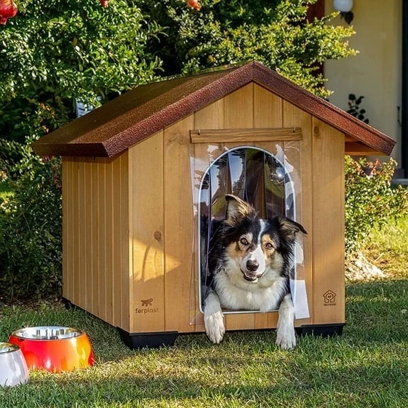 Ferplast Domus Canile Köpek Kulübesi Medium 70x83x67 Cm - 4