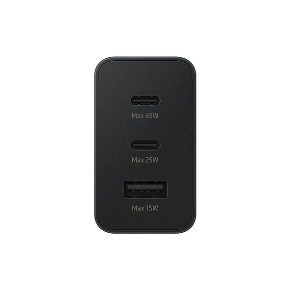 Samsung EP-T6530N 65W Type-C + USB-A 3lü Şarj Adaptörü (Samsung TR Garantili) - 3