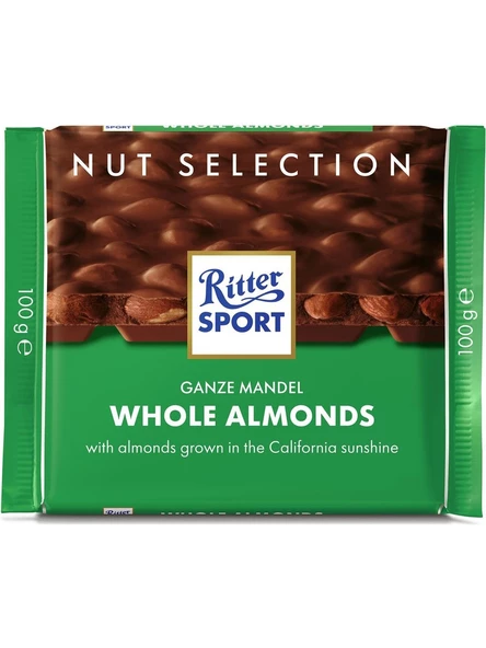 Ritter Sport Ritter Whole Almonds 100 G