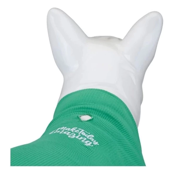 Lindo Dogs Make Today Amazing Köpek Kıyafeti Tshirt Yeşil Beden 6 - 4