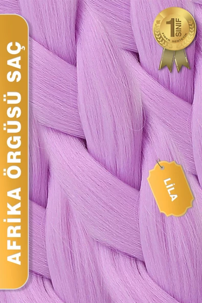 Afrika Zenci Örgüsü Rasta Ve Box Braid için Sentetik Saç - Lila - Resim 3