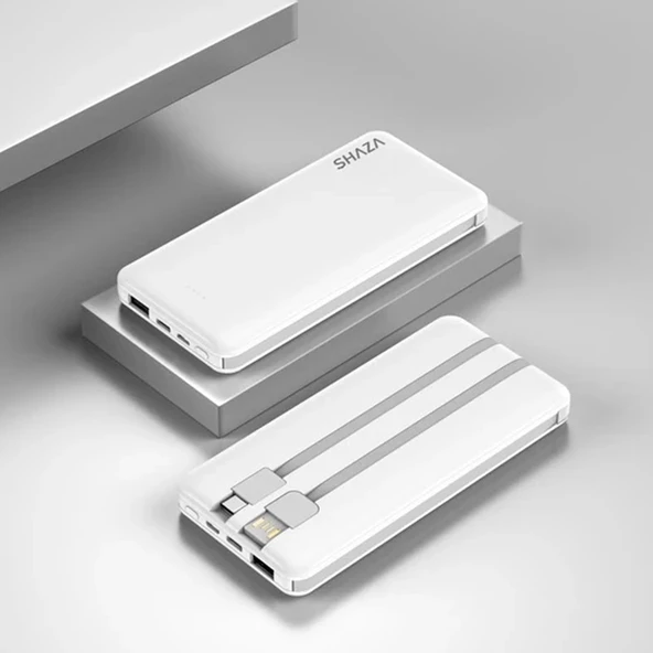 Shaza SG1001 10.000 mAh 4in1 Kablolu Powerbank - 4