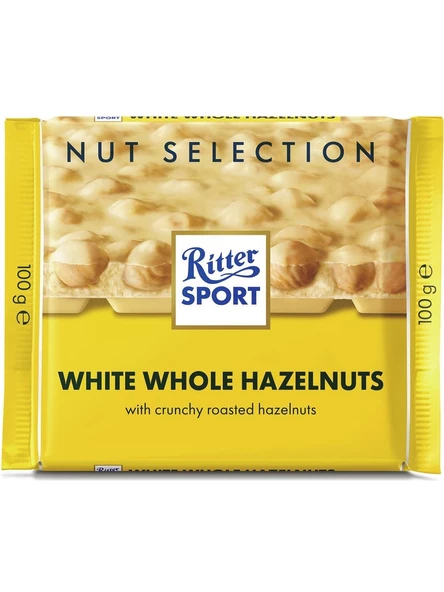 Ritter Sport Ritter White Whole Hazelnuts 100 G