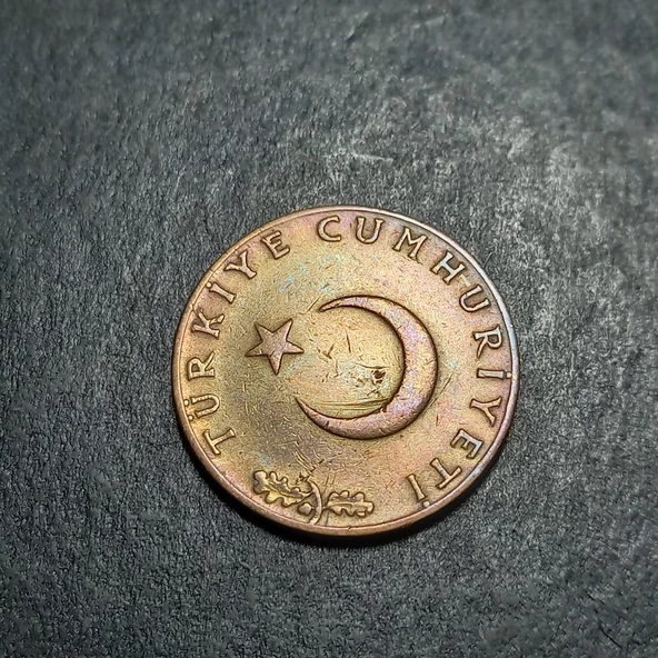 Escoines Koleksiyon 39963675dde3710cff 1968 Bakır ÇÇT+ Patinalı 10Kuruş eski madeni para - Resim 3