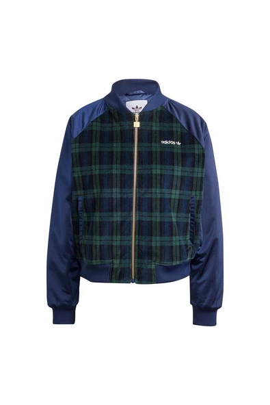 adidas TARTAN JACKET Kadın   Mont IX1040