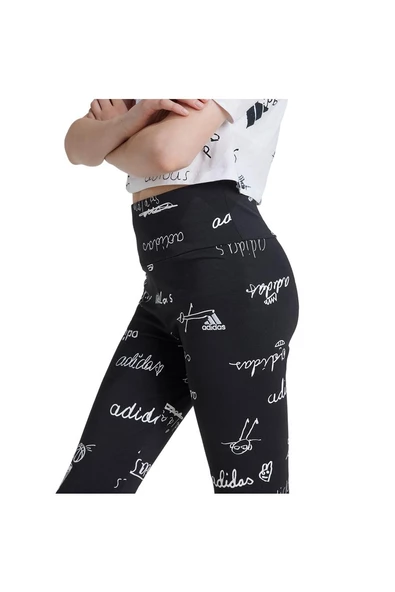 adidas JG  BLUV TIG Unisex Çocuk   Tayt IV9450 - Resim 4