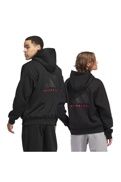 adidas ONE FL HOODY Siyah Çocuk   Sweatshirt IZ4907 - Resim 11